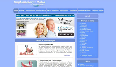 Il sito dedicato all'Implantologia Dentale