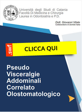 Pseudo visceralgie addominali -  correlato olostomatologico